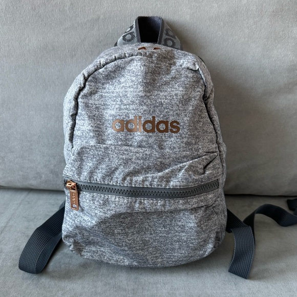 adidas Handbags - Adidas Mini Backpack Gray and Rose Gold